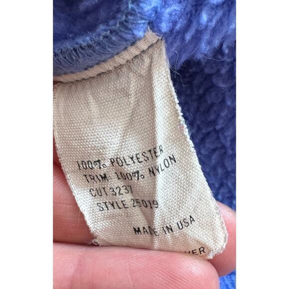 Patagonia Vintage Full Zip Fleece Bomber Jacket Sweatshirt Kids Size 7/8 - Picture 5 of 5